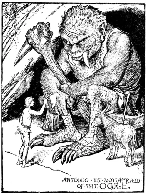 Antonio is not afraid of the Ogre