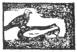 Title page woodcut from 'The Linnet', a chapbook printed in Falkirk in 1819