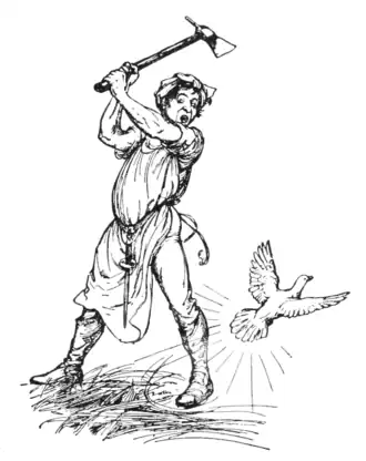 ‘Just as he was going to strike’