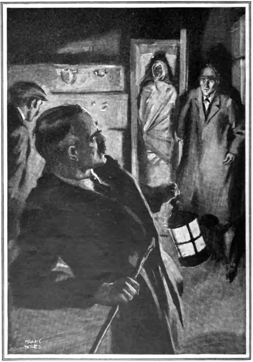 "I also have a question to ask you, Sir Robert," said Holmes in his sternest tone. "Who is this? And what is it doing here?"