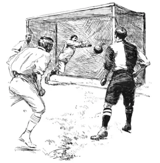 "THEN THE BALL WHIZZED IN THE NET."