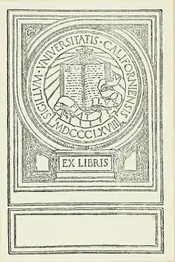 Bookplate of The University of California Library