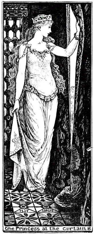 The Princess at the Curtain