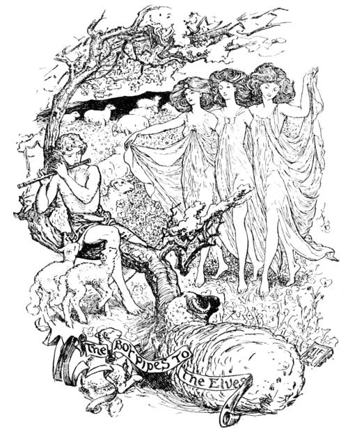 The Boy pipes to the Elves