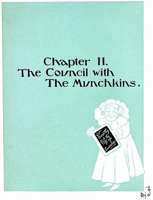 Chapter II. The Council with The Munchkins.