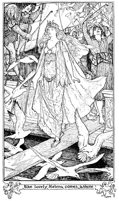 The lovely Helena comes ashore