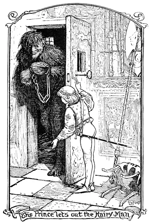 The Prince lets out the Hairy Man