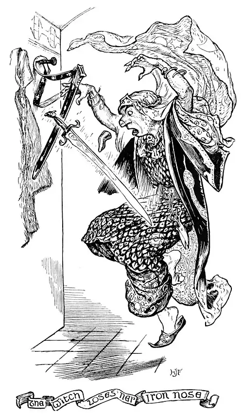 THE WITCH LOSES HER IRON NOSE