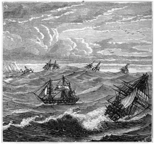 A GREAT WAVE AT THE CAPE OF GOOD HOPE.