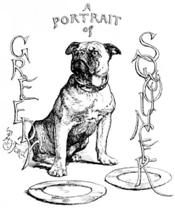 A portrait of greedy Squouncer by H. J. Ford