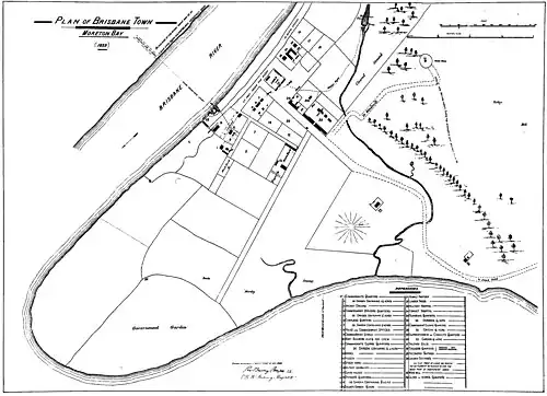 Plan of Brisbane Town 1839