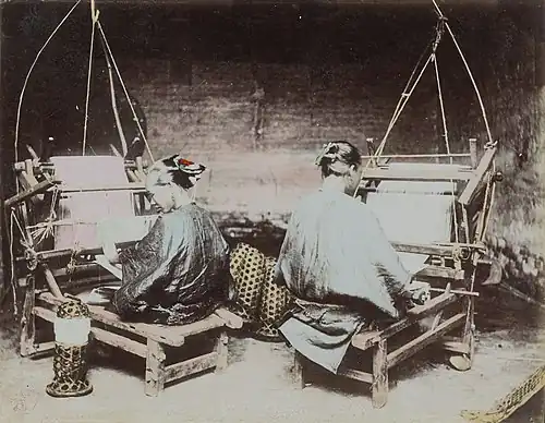 Two Women Weaving, Suzhou
