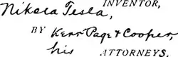 Inventor and attorney signatures