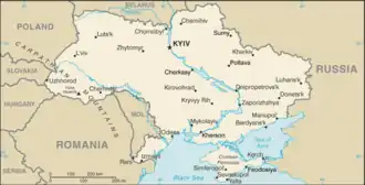 map of Ukraine