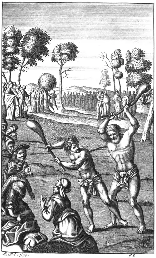 Plate 58: Illustration of Aeneis 5, line 590