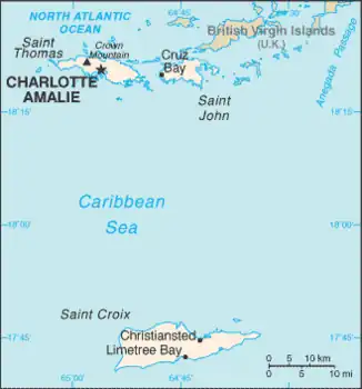 map of Virgin Islands