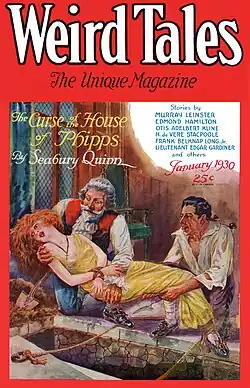Weird Tales cover image for January 1930
