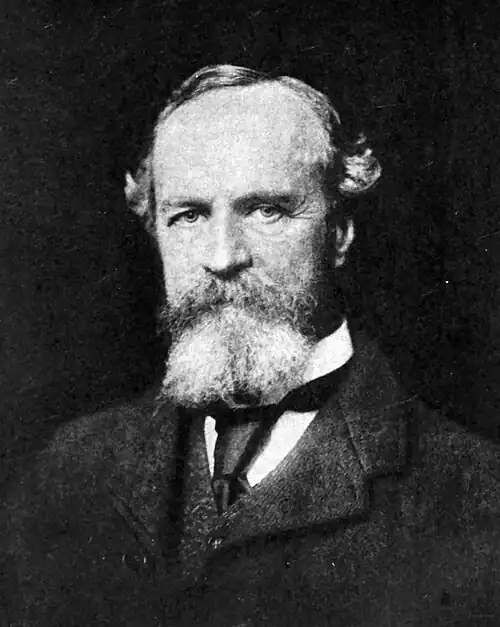 reproduction of a photograph of philosopher William James
