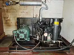 Small Bristol compressor stationary installation