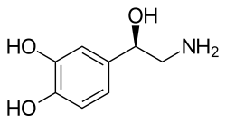 Image of norepinephrine molecule