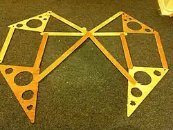 Photo 2:Parts arranged as they will be assembled.