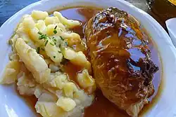 Krautwickel with potato salad