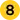 The number 8 in the yellow background