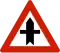 Crossroad on priority road