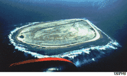 A photo of the island